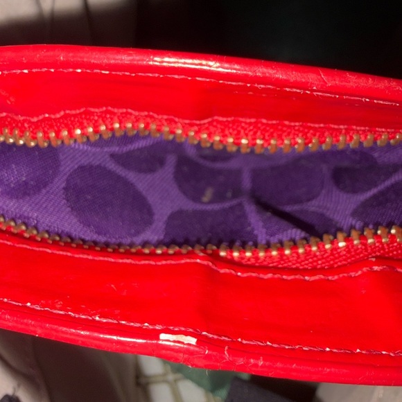 🐰Rehab Kate Spade Red and Purple Coin Purse - Picture 9 of 10